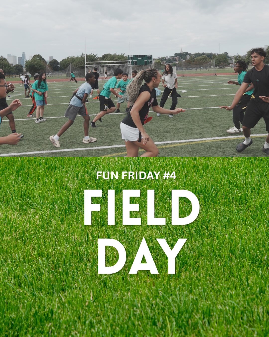 A very Fun Friday indeed! Today, all of our campers got up and active for Field Day at the park, playing games from kickball to flag football. Only one more Friday left of camp! #FunFriday #FieldDay #3PointFoundation