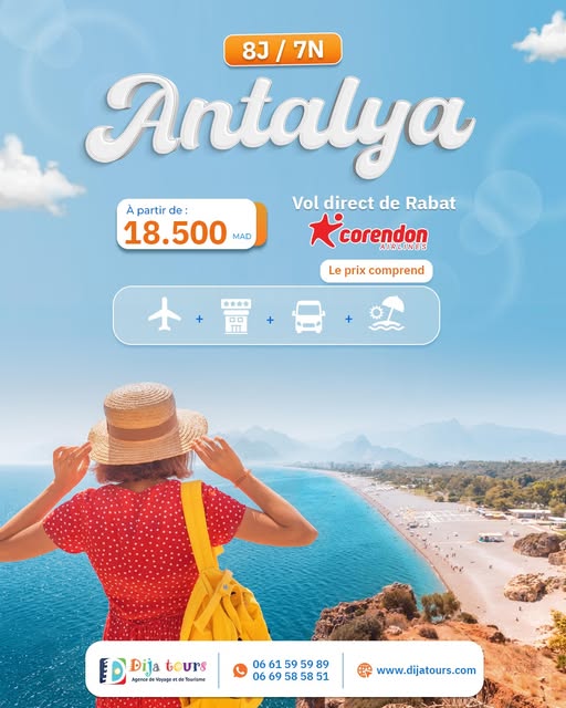 Séjour Antalya — 7 nuits