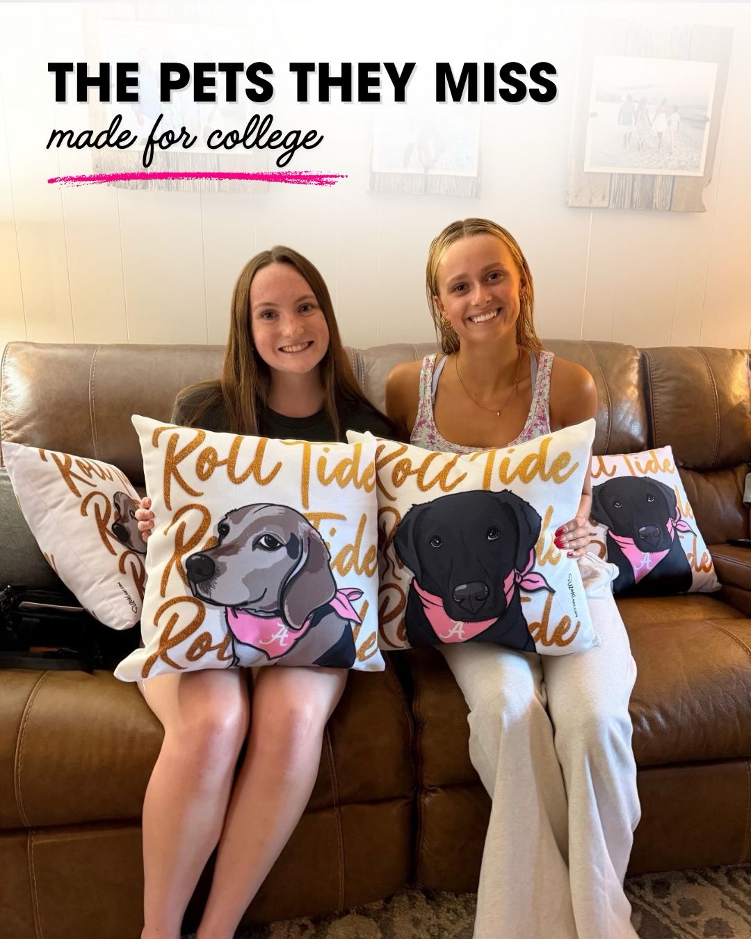 For a lot of college kids, the pet is the hardest to leave.
That’s the idea behind these Pop Pet pillows. Their favorite face, turned into something that actually feels like part of the room & decor.
Swipe to see them styled, a few ways they can be customized, & how to order yours.
DM me a favorite pet photo to get started.
Share this with a college mom whose kid would love to bring their favorite face along. 🐾
#CustomPetPillow #CollegeRoomDecor #DormRoomDecor #PetPortraitPillow # SuzokiArt