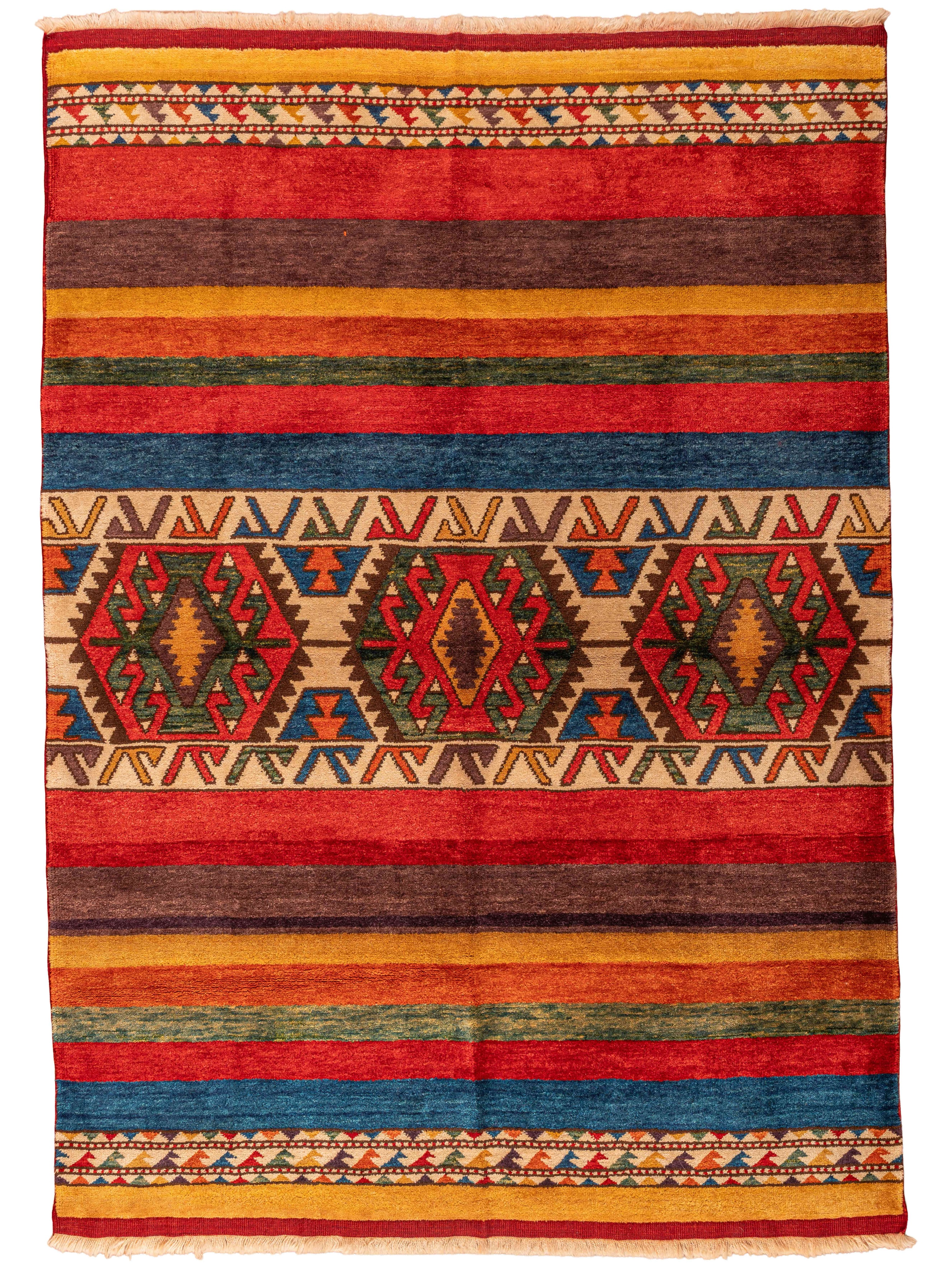 Kilim Desenli Dokuma Halı - 2,11 m x 1,47 m ölçülerinde ve toplamda 3,10 metrekaredir.
Kilim Pattern Knotted Rug - With dimensions of 2.11m x 1.47m- and 3.10 square meters in total.