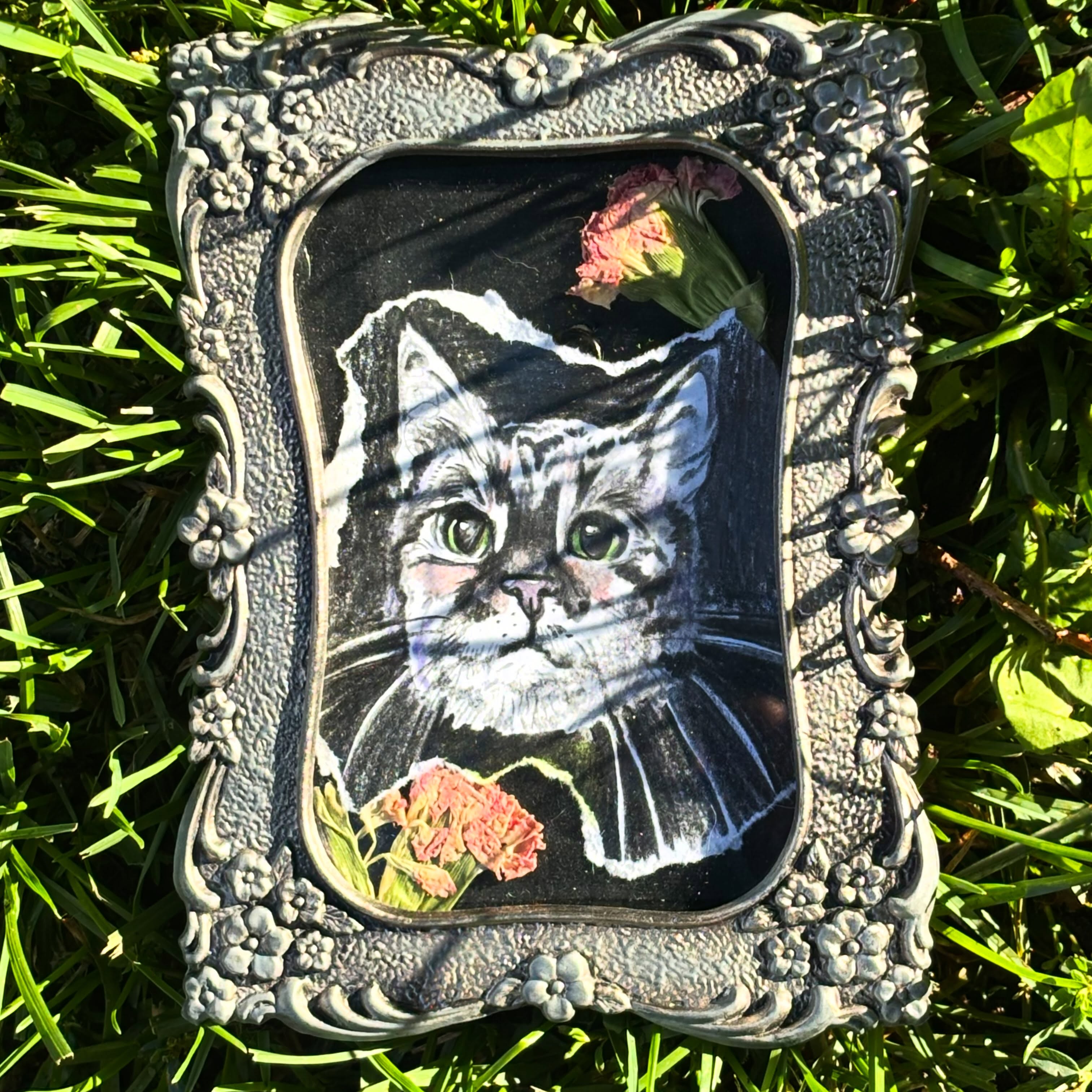 A portrait of Lola For Kate. Her familiar ♥️