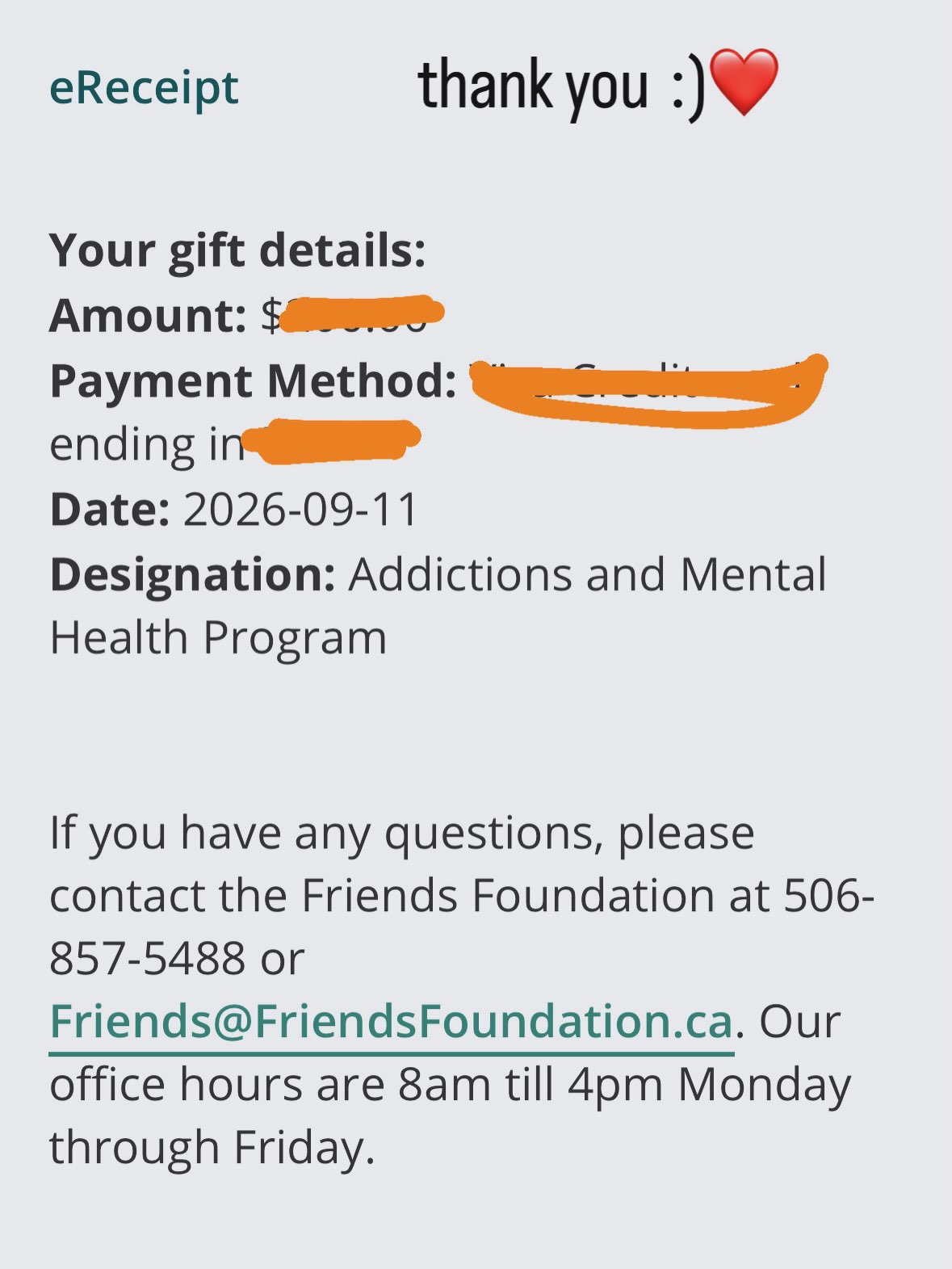 thank you for helping me raise money for the addictions and mental health program! Our donation has been made:)
My books are open again for the remainder of September ⭐️