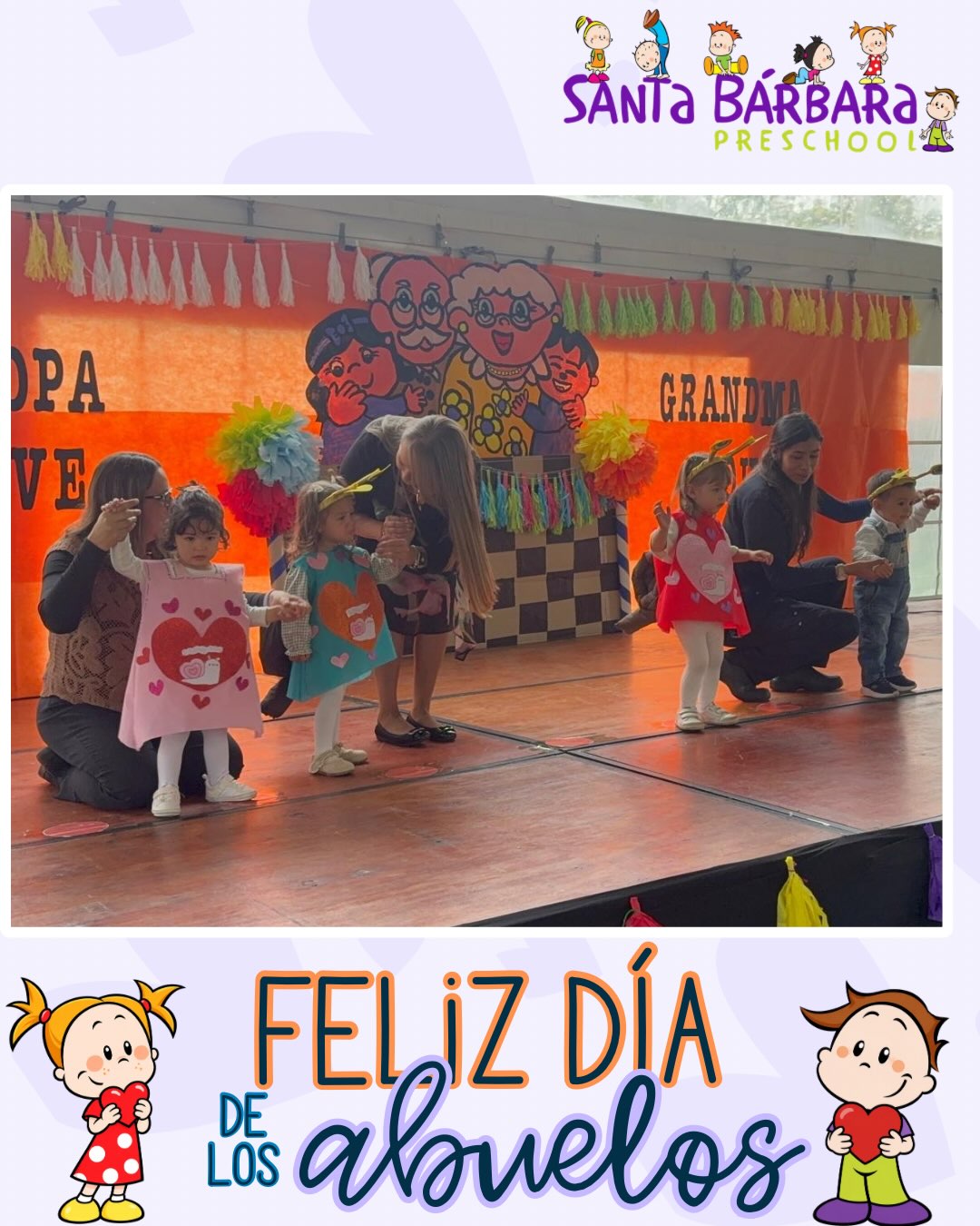👵👴💙 ¡Un día para guardar en el corazón!
Celebramos a nuestros queridos abuelitos con una jornada llena de amor, alegría, música y momentos especiales. ✨🥰
Ver sus sonrisas, compartir con nuestros niños y crear juntos recuerdos que quedarán para siempre en el corazón. 🌈❤️
¡Gracias por acompañarnos y llenar nuestro jardín de tanto amor! 🤗💙
#DíaDeLosAbuelos #AbuelitosSBP #FamiliaSBP #MomentosQueQuedan #SantaBárbaraPreschool