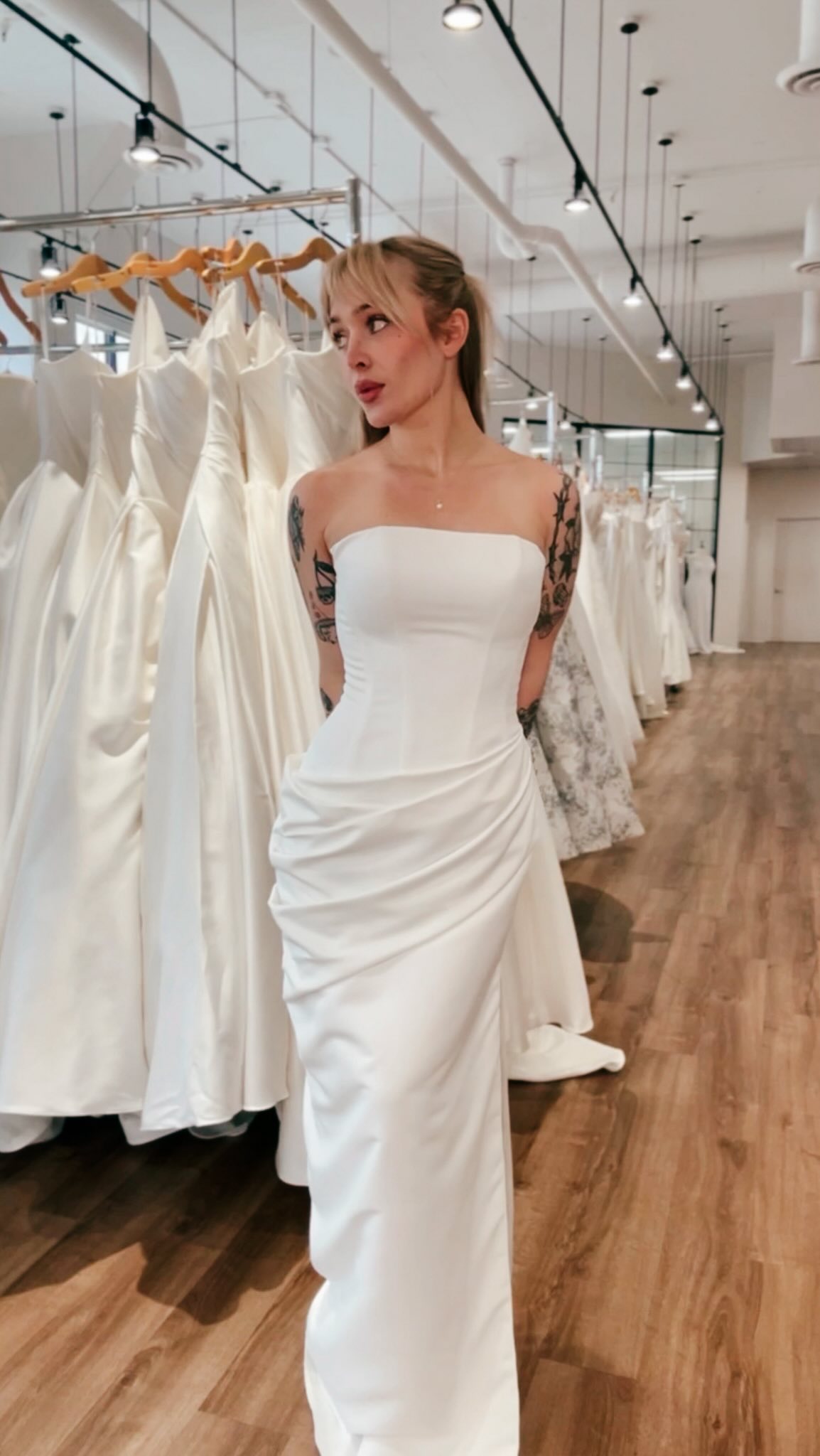 Get the look, for your wedding day!! đź’Ť
An iconic gown walked the blue VMA’s carpet last night, and this wedding dress immediately came to mind.
She’s all high fashion but in a real bridal boutique, where you can actually try her on, have your own personal stylist, say yes, and walk down the aisle in something that’s incredibly unique.
Living for the dramatic, sculptural draping, couture feel, flattering construction, and even a fun tucking-in of the straps, to customize in alterations!
Save this for your dream wedding, and find her at Sophia’s Bridal and Tux in Louisville KY.
We’re fully obsessed with this gown (if you can’t tell!!) and know you’re going to be too.
Send this to a friend who loved Taylor’s dress at the VMA’s!
#weddingdress #weddinginspiration #louisville #bridalboutique #bride